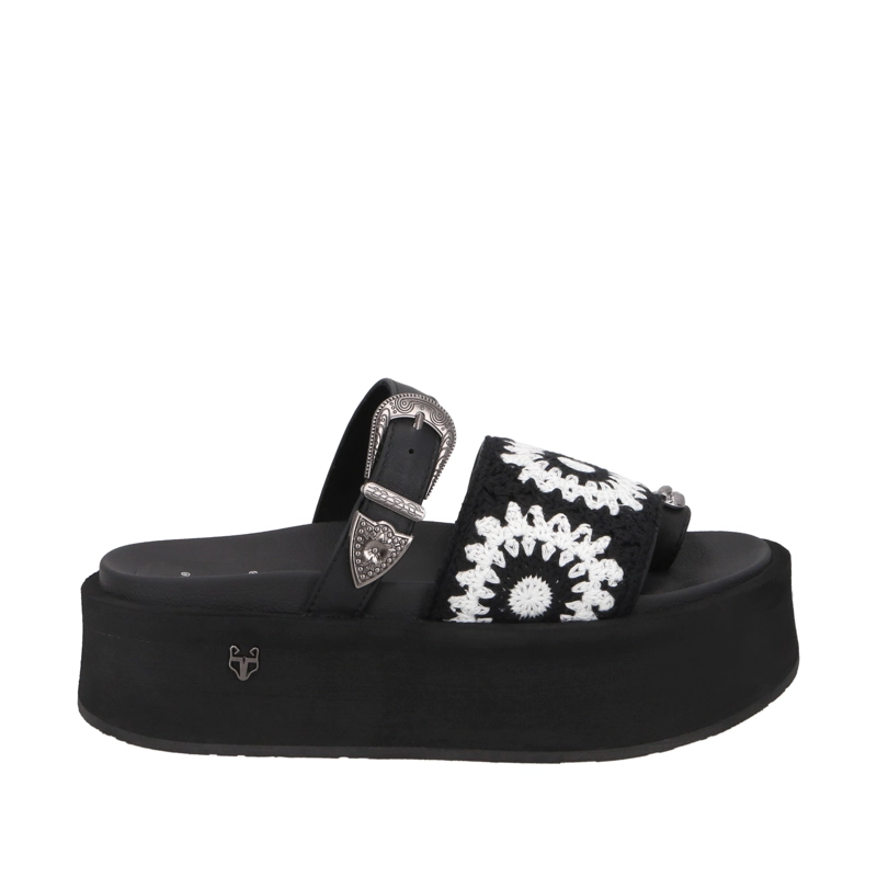 SANDALIA PLATAFORMA NEGRA MUJER 55942 GOTTA - 1