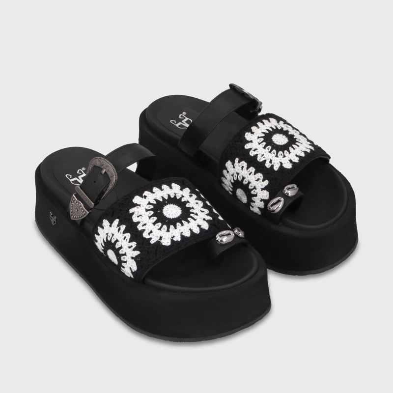 SANDALIA PLATAFORMA NEGRA MUJER 55942 GOTTA - 3