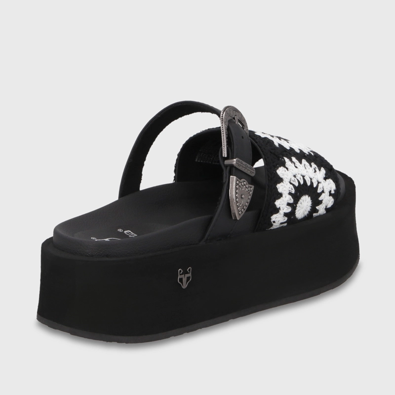 SANDALIA PLATAFORMA NEGRA MUJER 55942 GOTTA - 5