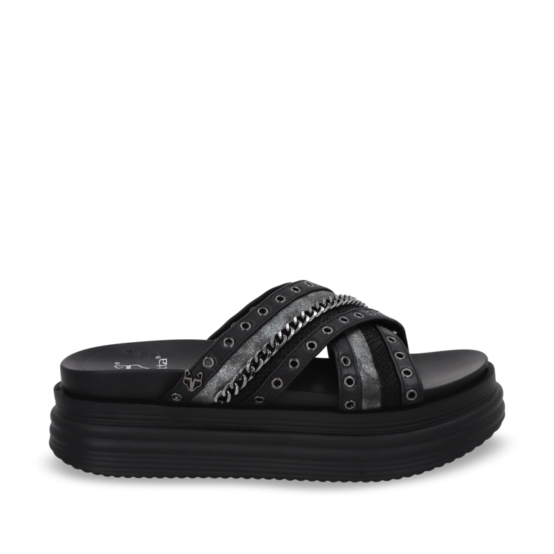 SANDALIA PLATAFORMA NEGRO MUJER 1571B GOTTA - 1