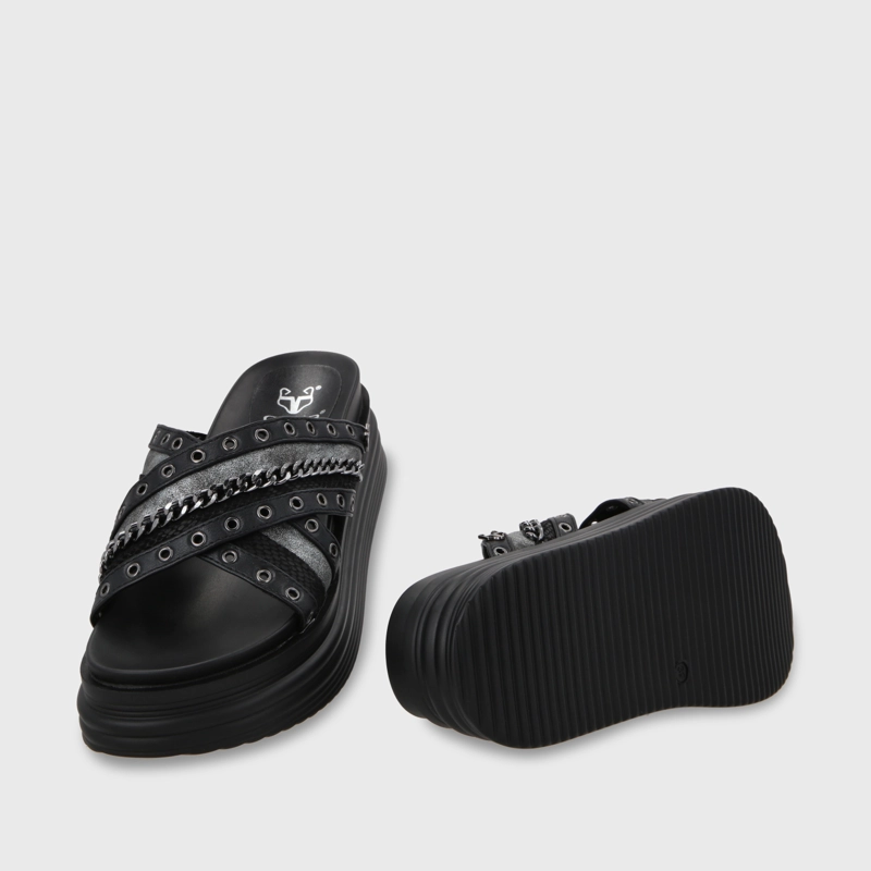 SANDALIA PLATAFORMA NEGRO MUJER 1571B GOTTA - 7