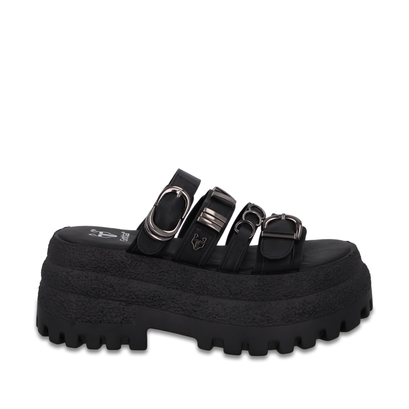 SANDALIA PLATAFORMA NEGRA MUJER 55294 GOTTA - 1