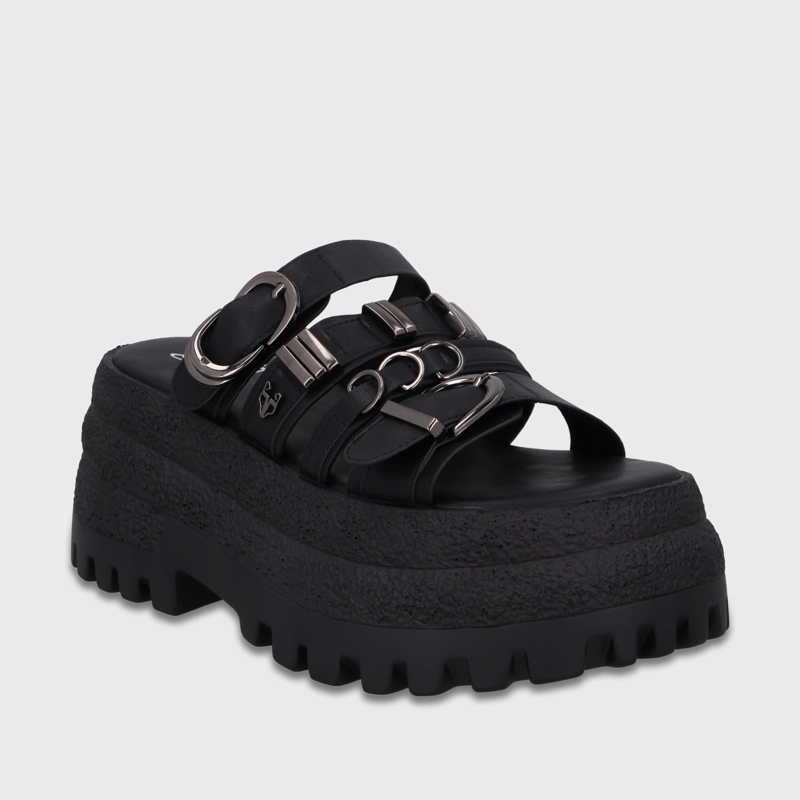 SANDALIA PLATAFORMA NEGRA MUJER 55294 GOTTA - 2