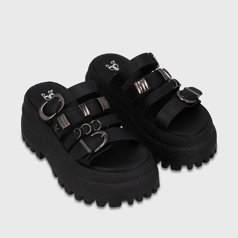 SANDALIA PLATAFORMA NEGRA MUJER 55294 GOTTA - 3