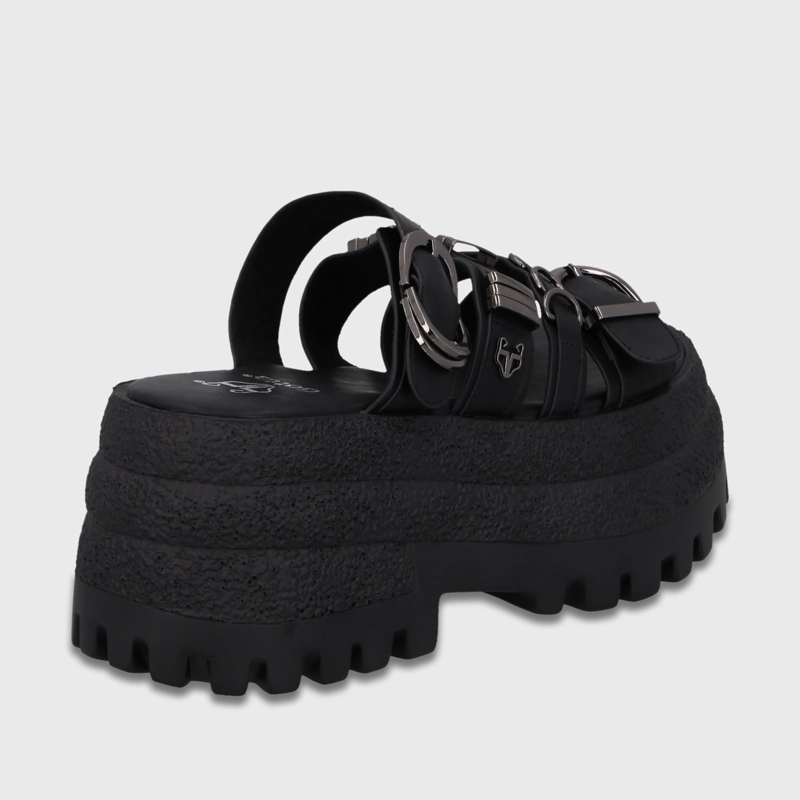SANDALIA PLATAFORMA NEGRA MUJER 55294 GOTTA - 5