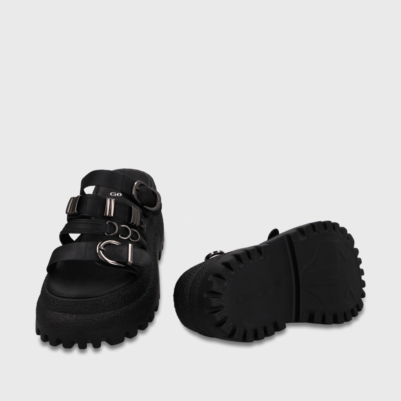 SANDALIA PLATAFORMA NEGRA MUJER 55294 GOTTA - 7