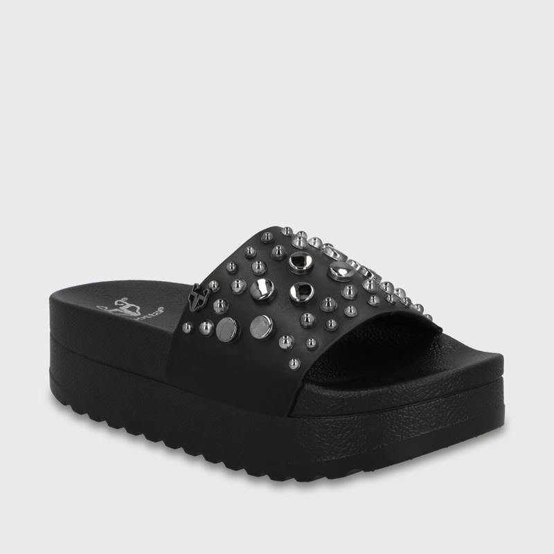 SANDALIA PLATAFORMA NEGRA MUJER 64020 GOTTA - 2