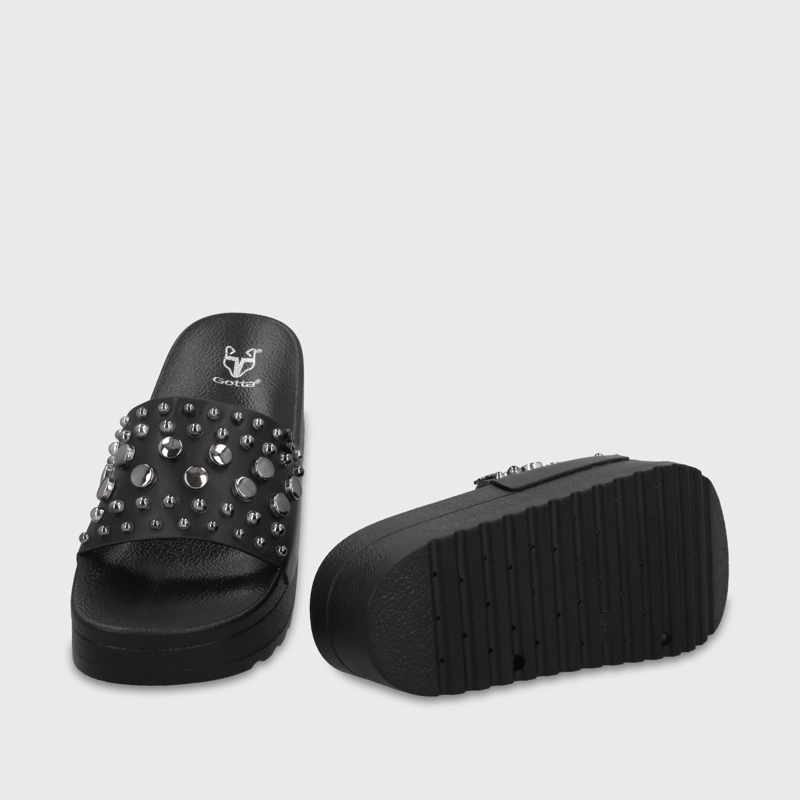SANDALIA PLATAFORMA NEGRA MUJER 64020 GOTTA - 7