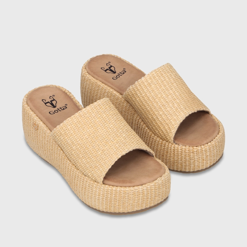 SANDALIA PLATAFORMA BEIGE MUJER 45824 GOTTA - 3