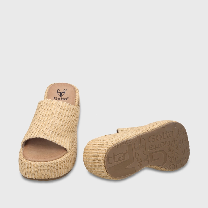 SANDALIA PLATAFORMA BEIGE MUJER 45824 GOTTA - 7