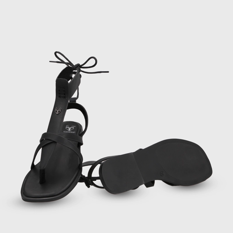 SANDALIA NEGRA MUJER 65680 GOTTA - 7