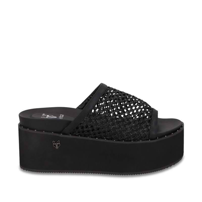 SANDALIA PLATAFORMA NEGRA MUJER 1566H GOTTA - 1