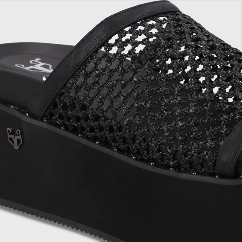 SANDALIA PLATAFORMA NEGRA MUJER 1566H GOTTA - 6