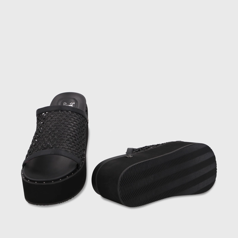 SANDALIA PLATAFORMA NEGRA MUJER 1566H GOTTA - 7