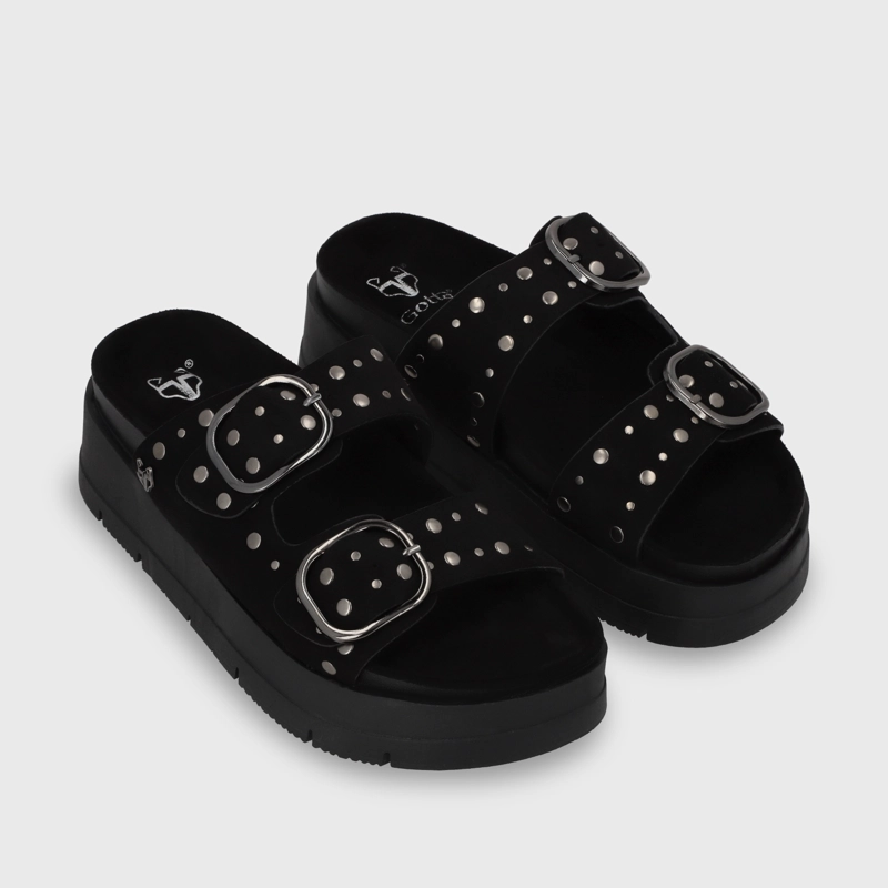 SANDALIA PLATAFORMA NEGRA MUJER 55230 GOTTA - 3