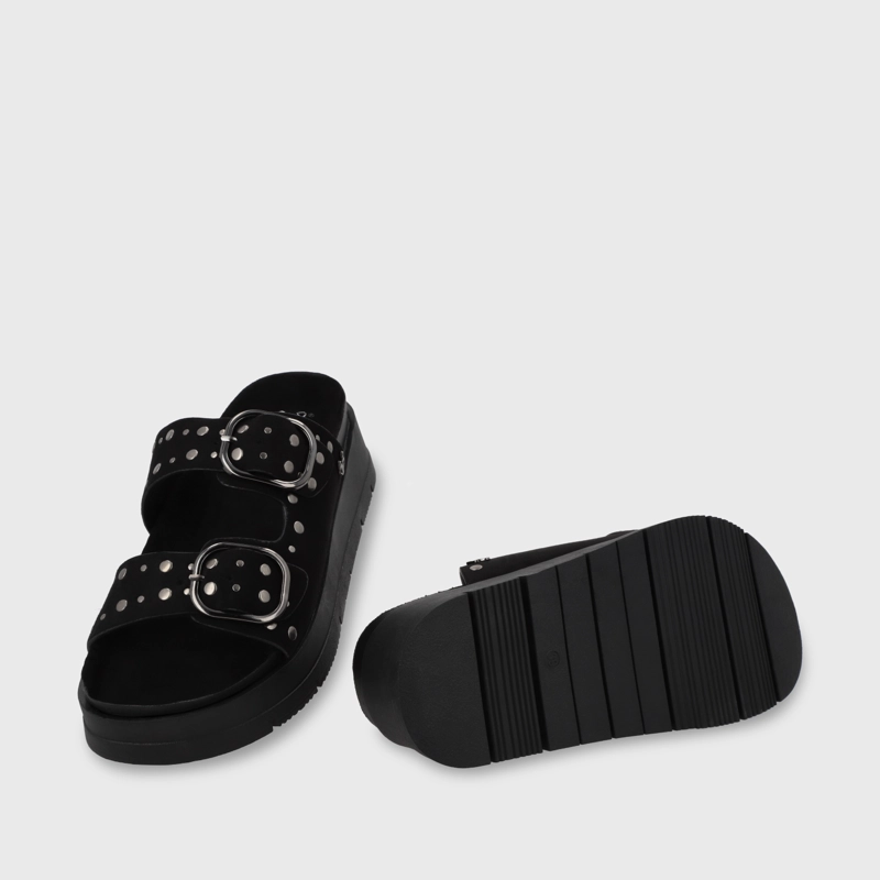 SANDALIA PLATAFORMA NEGRA MUJER 55230 GOTTA - 7