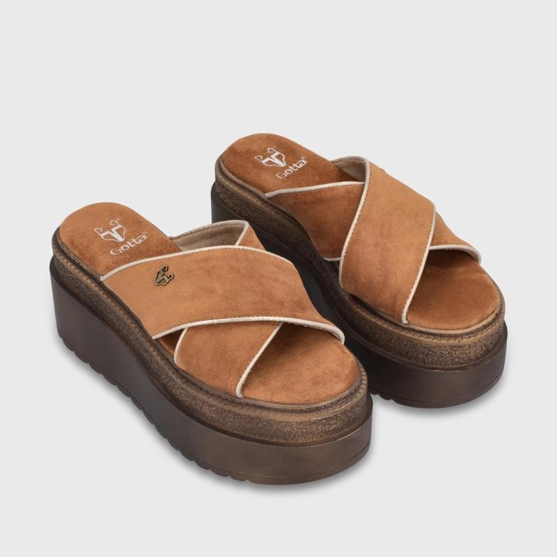 SANDALIA PLATAFORMA BEIGE MUJER 65930 GOTTA - 3
