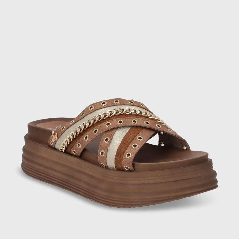 SANDALIA PLATAFORMA CAMEL MUJER 1571B GOTTA - 2