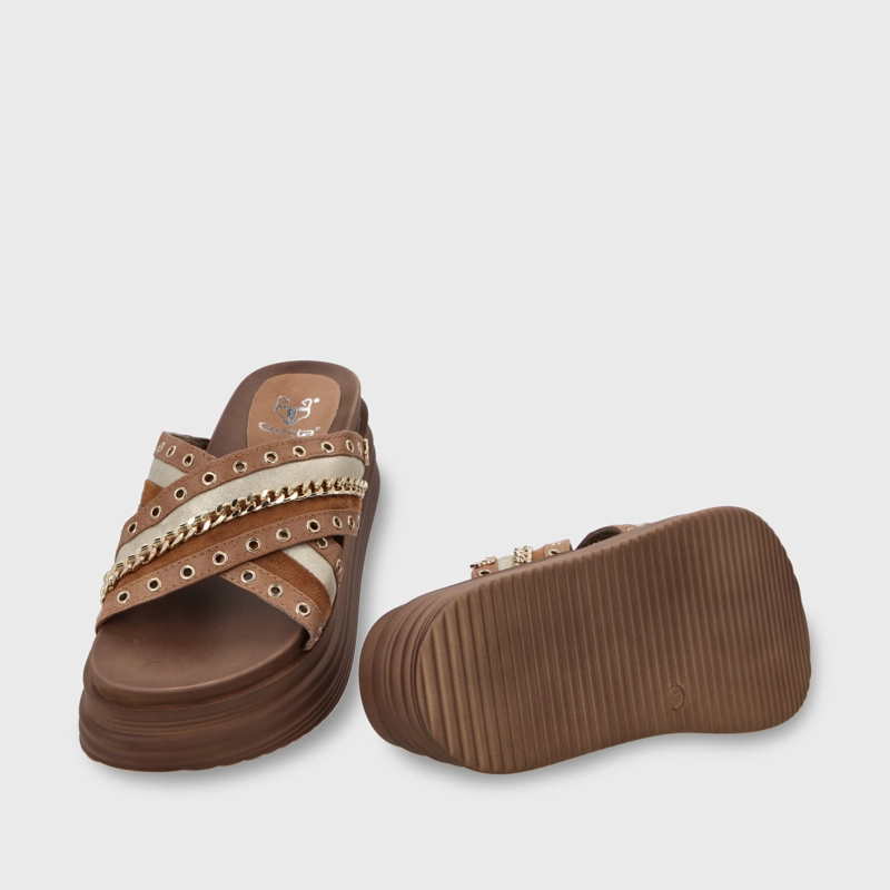 SANDALIA PLATAFORMA CAMEL MUJER 1571B GOTTA - 7