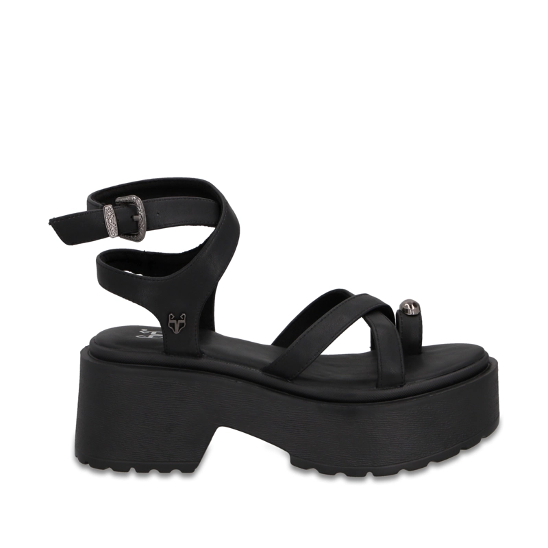 SANDALIA PLATAFORMA NEGRA MUJER 45986 GOTTA - 1
