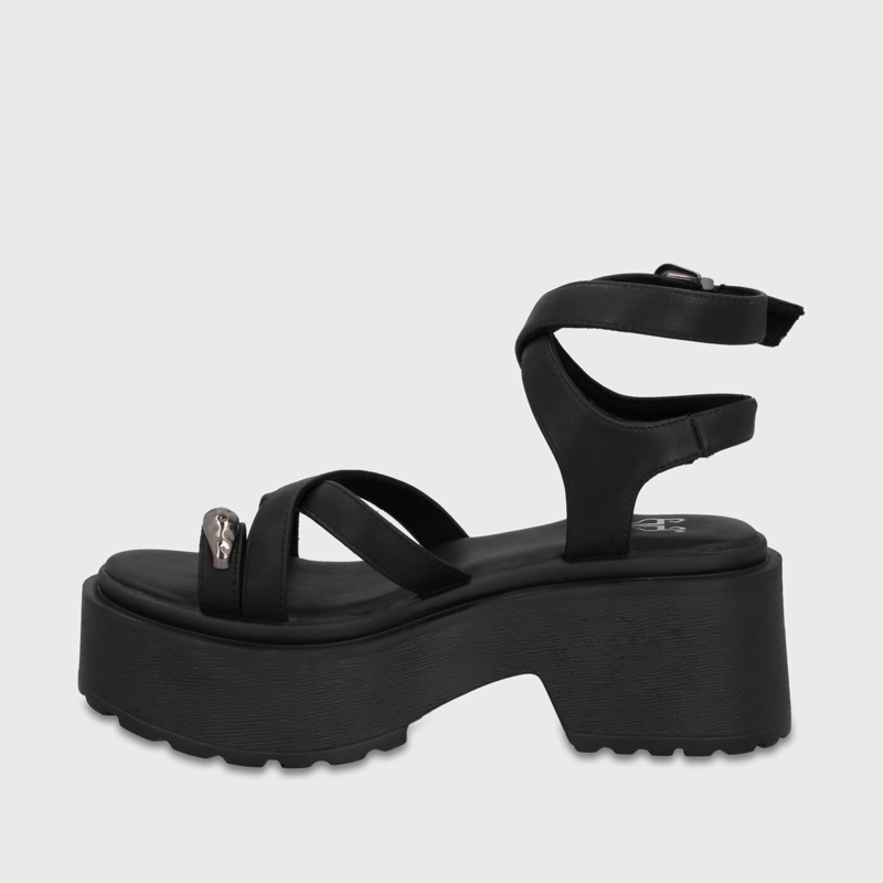 SANDALIA PLATAFORMA NEGRA MUJER 45986 GOTTA - 4