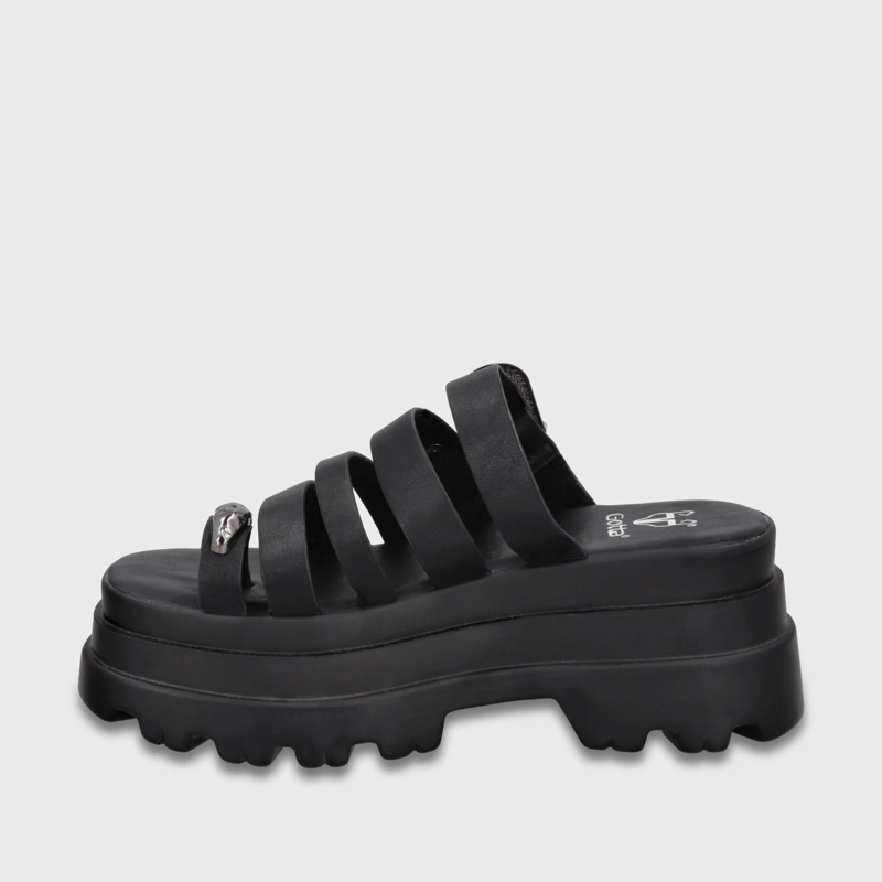SANDALIA PLATAFORMA NEGRA MUJER 45732 GOTTA - 4