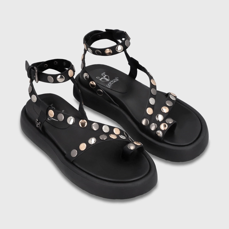 SANDALIA PLATAFORMA NEGRA MUJER 55953 GOTTA - 3