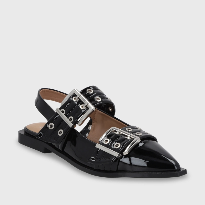 BALLERINA PLANA NEGRA MUJER 55240 GOTTA - 2