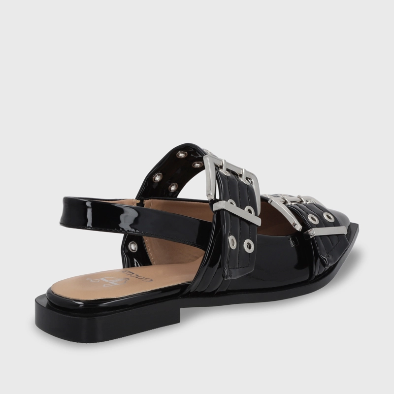 BALLERINA PLANA NEGRA MUJER 55240 GOTTA - 5