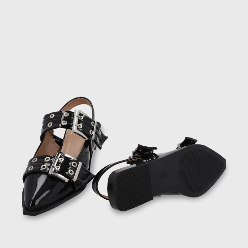 BALLERINA PLANA NEGRA MUJER 55240 GOTTA - 7