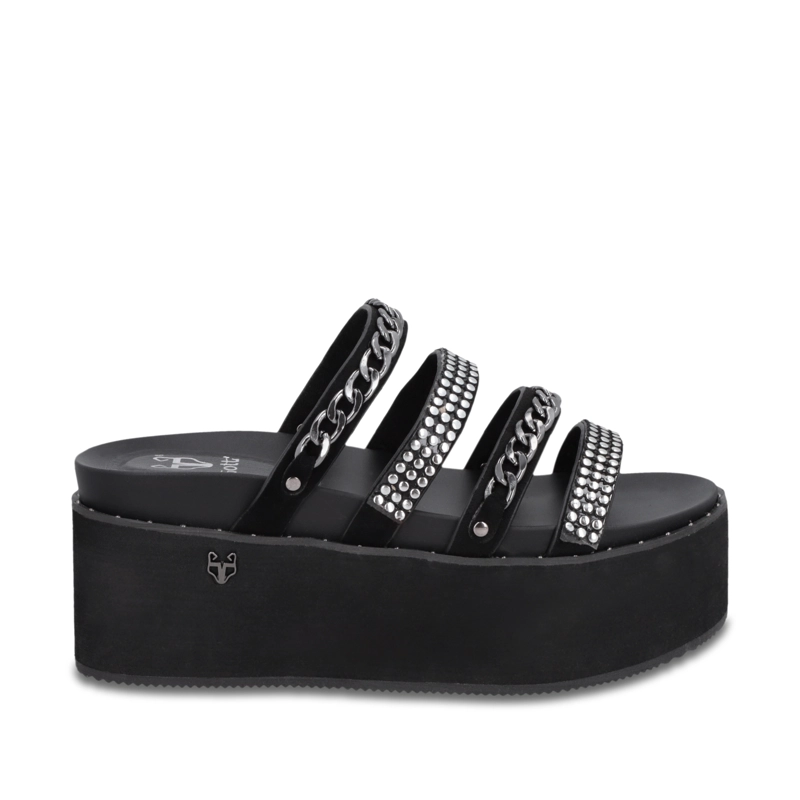 SANDALIA PLATAFORMA NEGRA MUJER 1566F GOTTA - 1