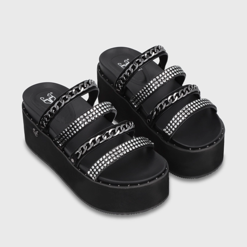 SANDALIA PLATAFORMA NEGRA MUJER 1566F GOTTA - 3