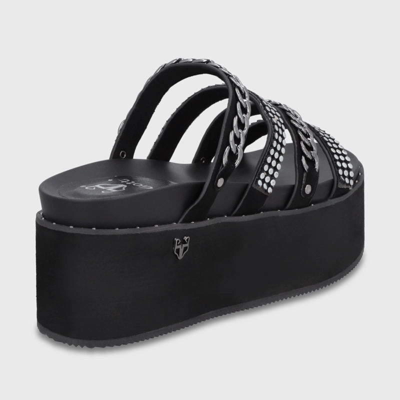 SANDALIA PLATAFORMA NEGRA MUJER 1566F GOTTA - 5