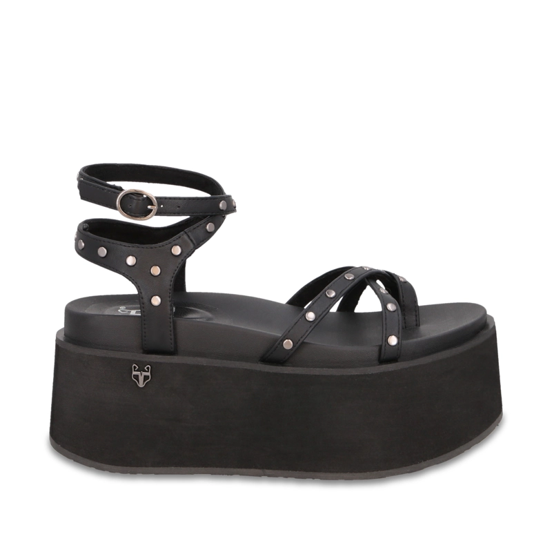 SANDALIA PLATAFORMA NEGRA MUJER 35188 GOTTA - 1