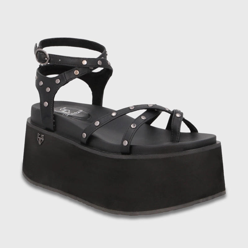 SANDALIA PLATAFORMA NEGRA MUJER 35188 GOTTA - 2