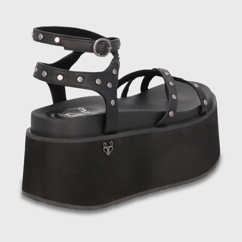 SANDALIA PLATAFORMA NEGRA MUJER 35188 GOTTA - 5