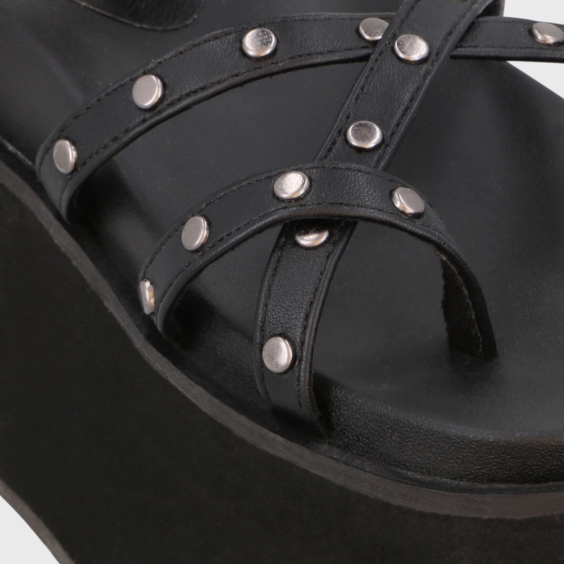 SANDALIA PLATAFORMA NEGRA MUJER 35188 GOTTA - 6