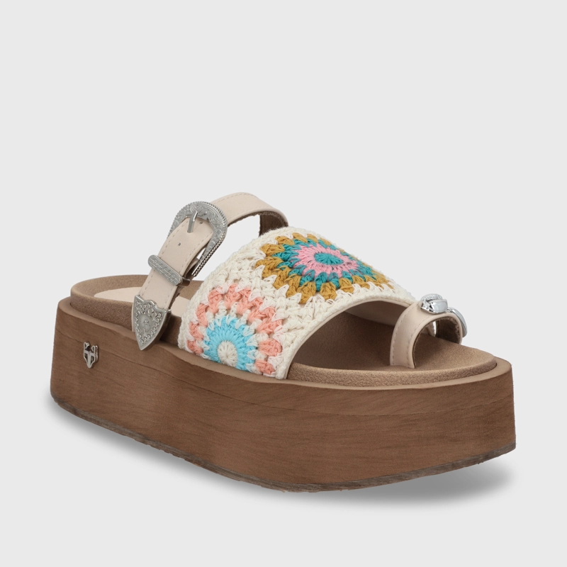 SANDALIA PLATAFORMA MULTICOLOR MUJER 55942 GOTTA - 2