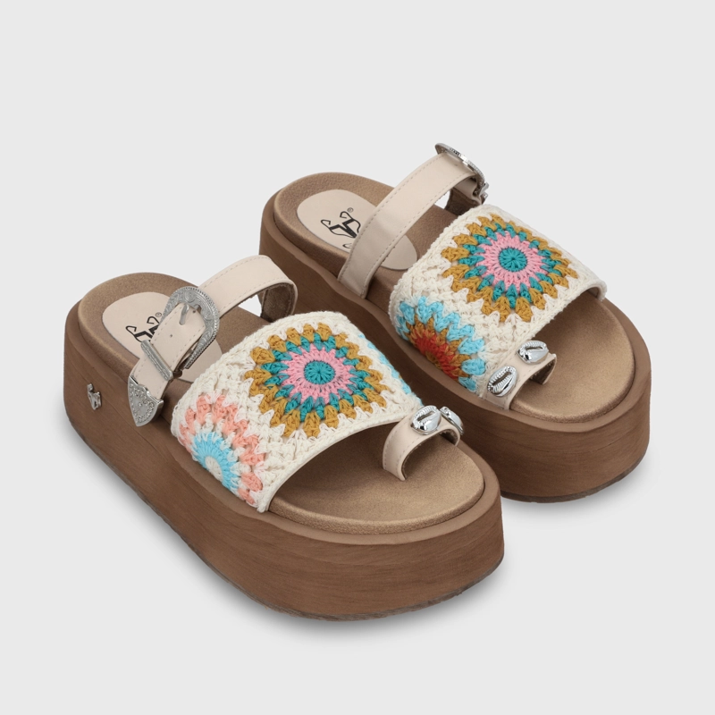 SANDALIA PLATAFORMA MULTICOLOR MUJER 55942 GOTTA - 3