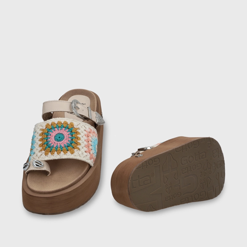 SANDALIA PLATAFORMA MULTICOLOR MUJER 55942 GOTTA - 7