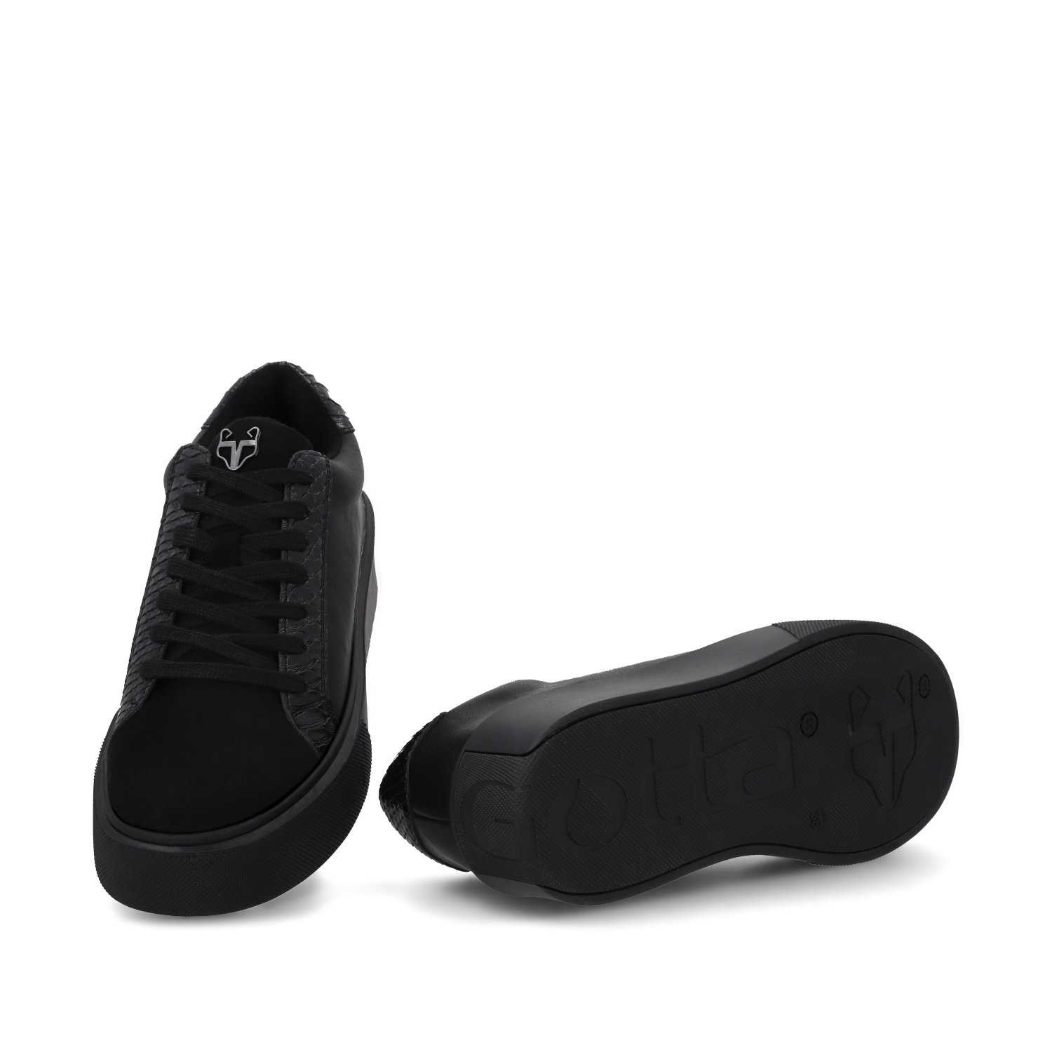 ZAPATILLA NEGRA BRILLANTE MUJER 43042 - 7