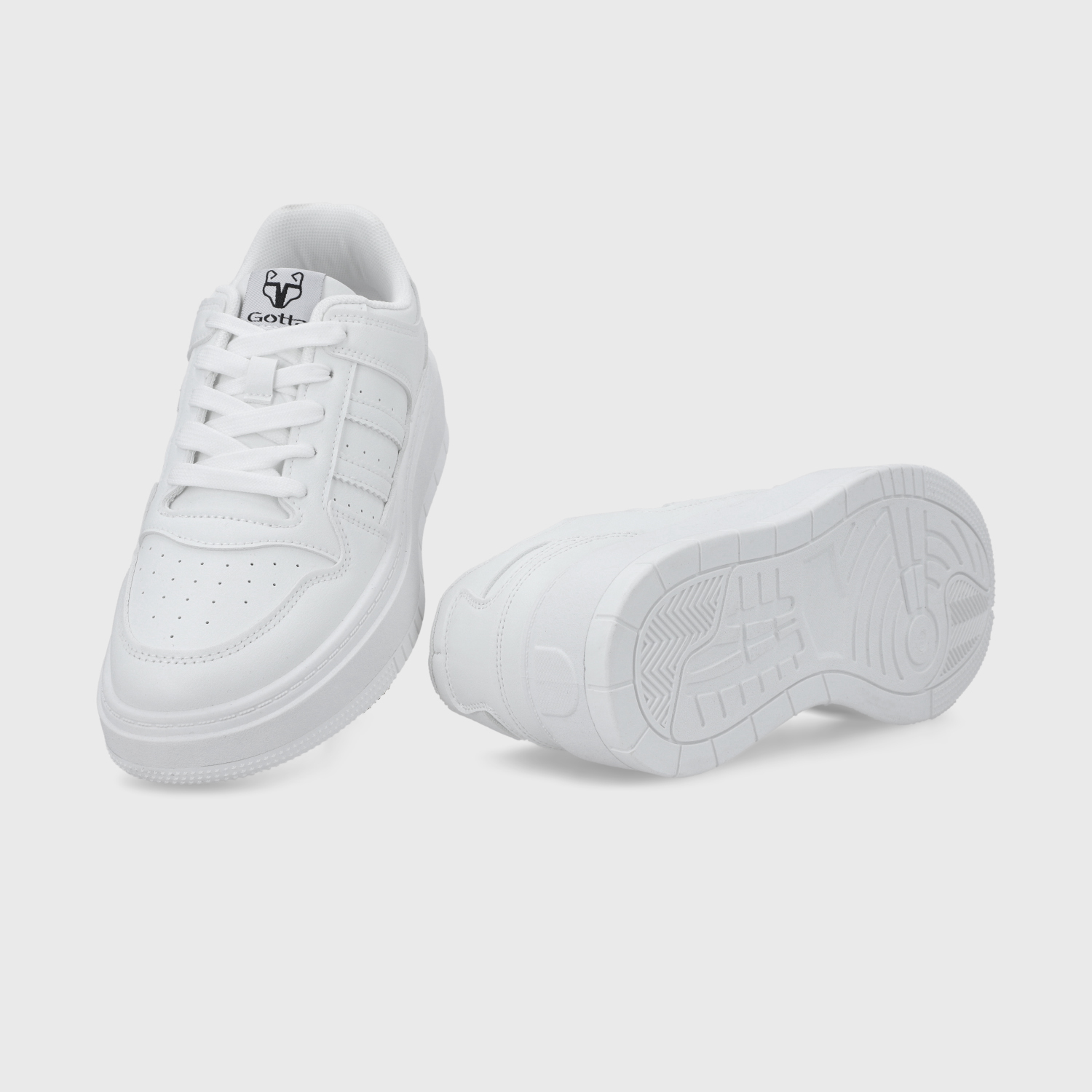 ZAPATILLA PLATAFORMA BLANCA MUJER 58030 - 7