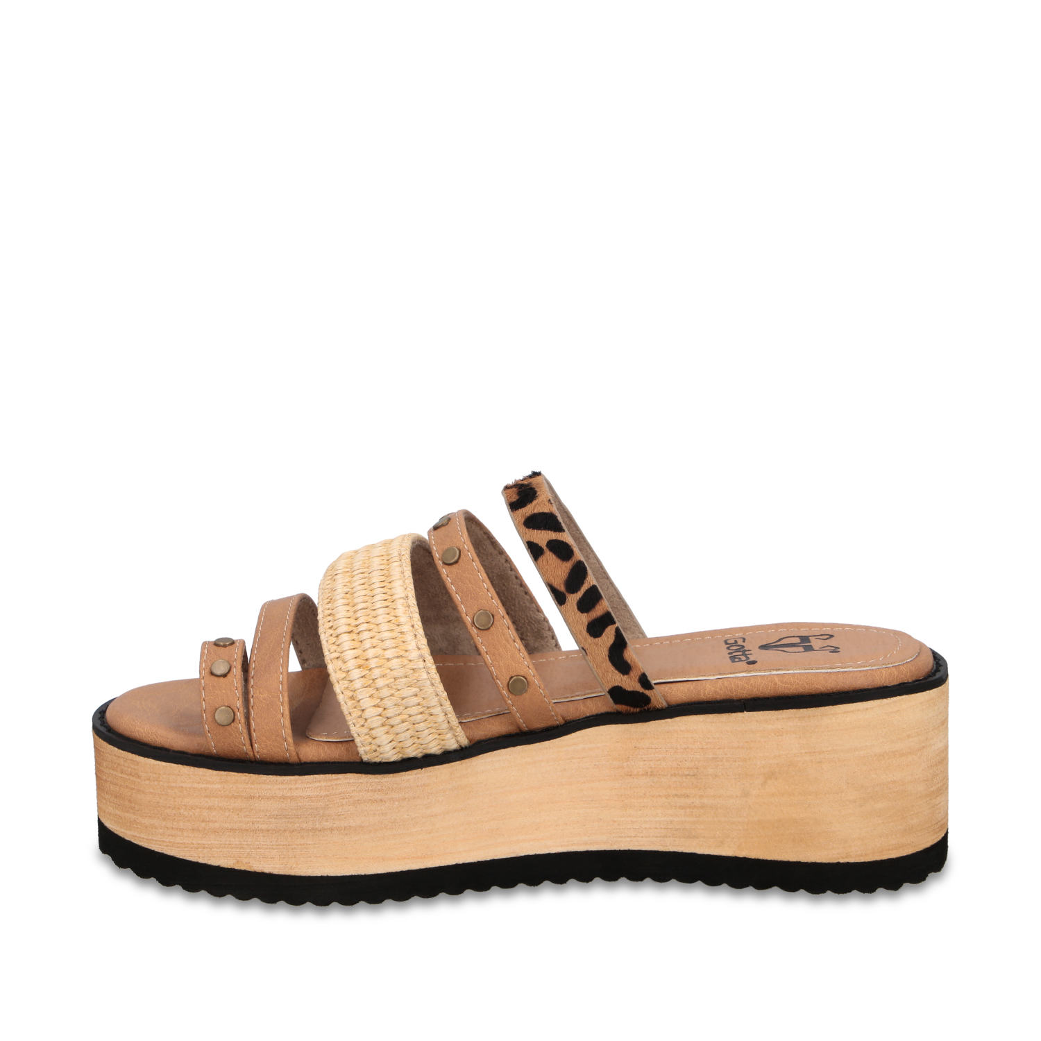 SANDALIA PLATAFORMA BEIGE MUJER 15617 - 4