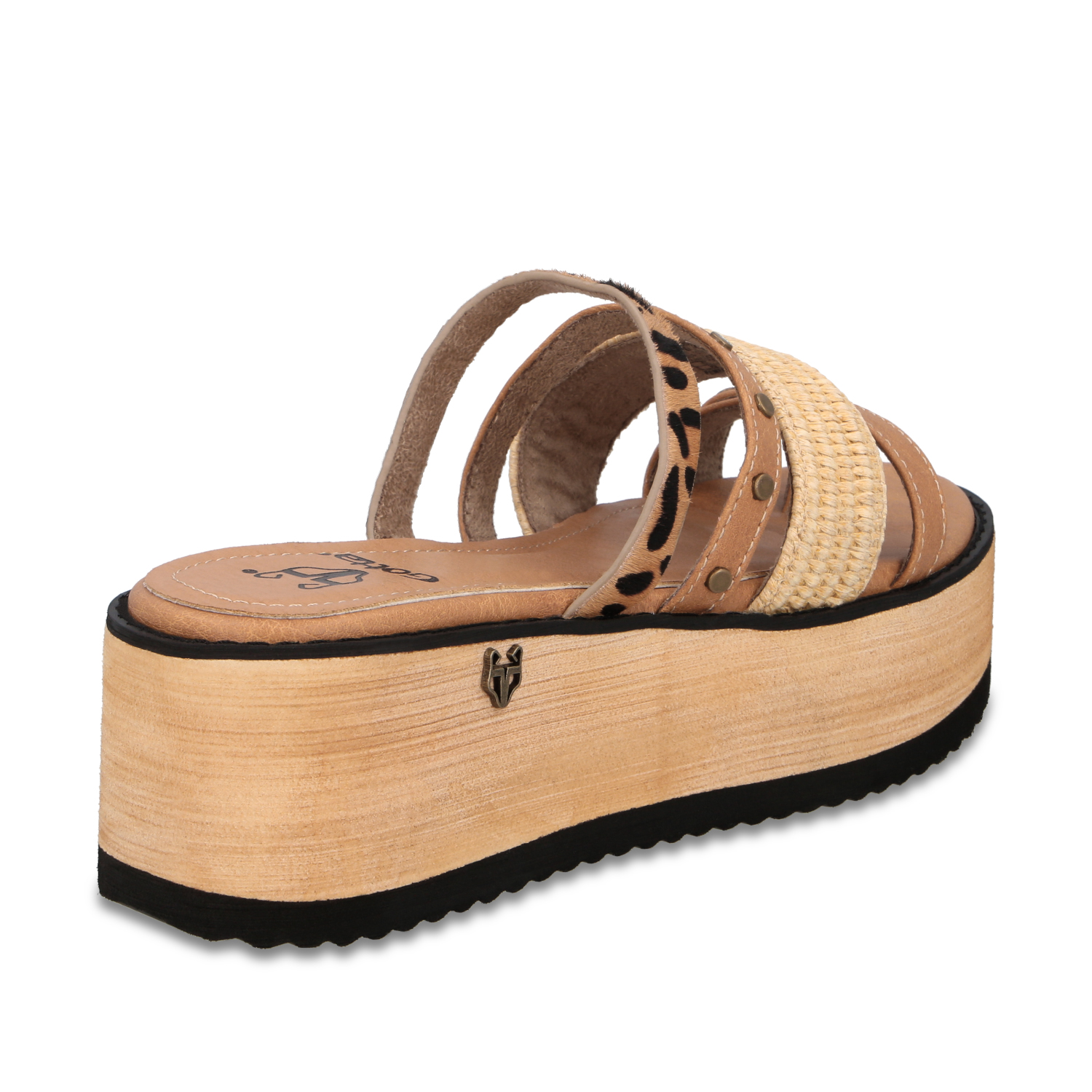 SANDALIA PLATAFORMA BEIGE MUJER 15617 - 5