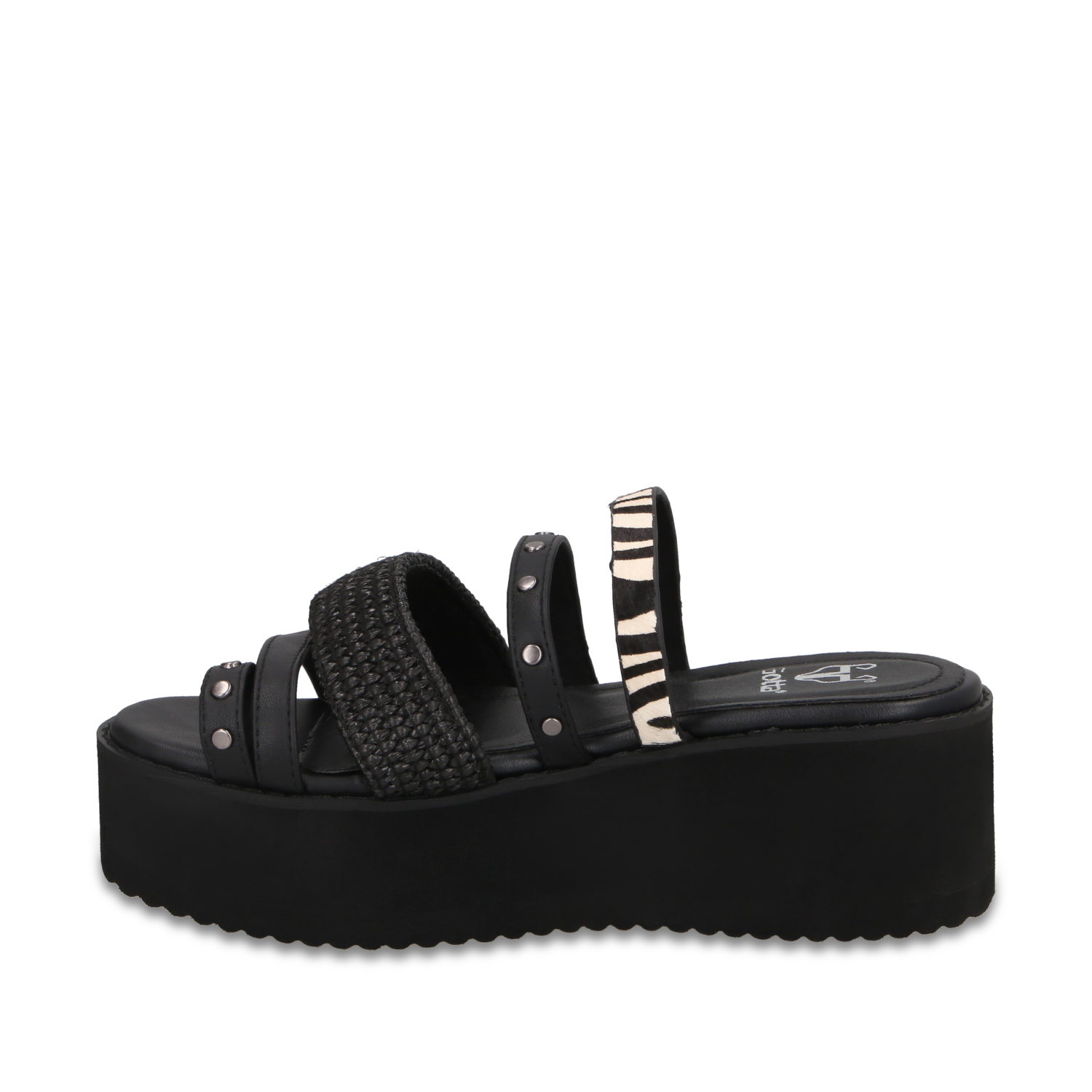 SANDALIA PLATAFORMA NEGRA MUJER 15617 - 4