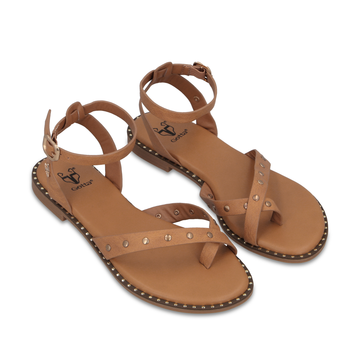 SANDALIA CAMEL MUJER 64140 - 3