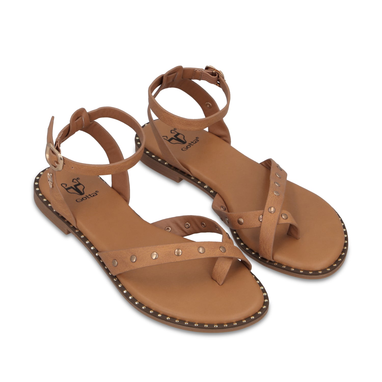 SANDALIA CAMEL MUJER 64140 - 3