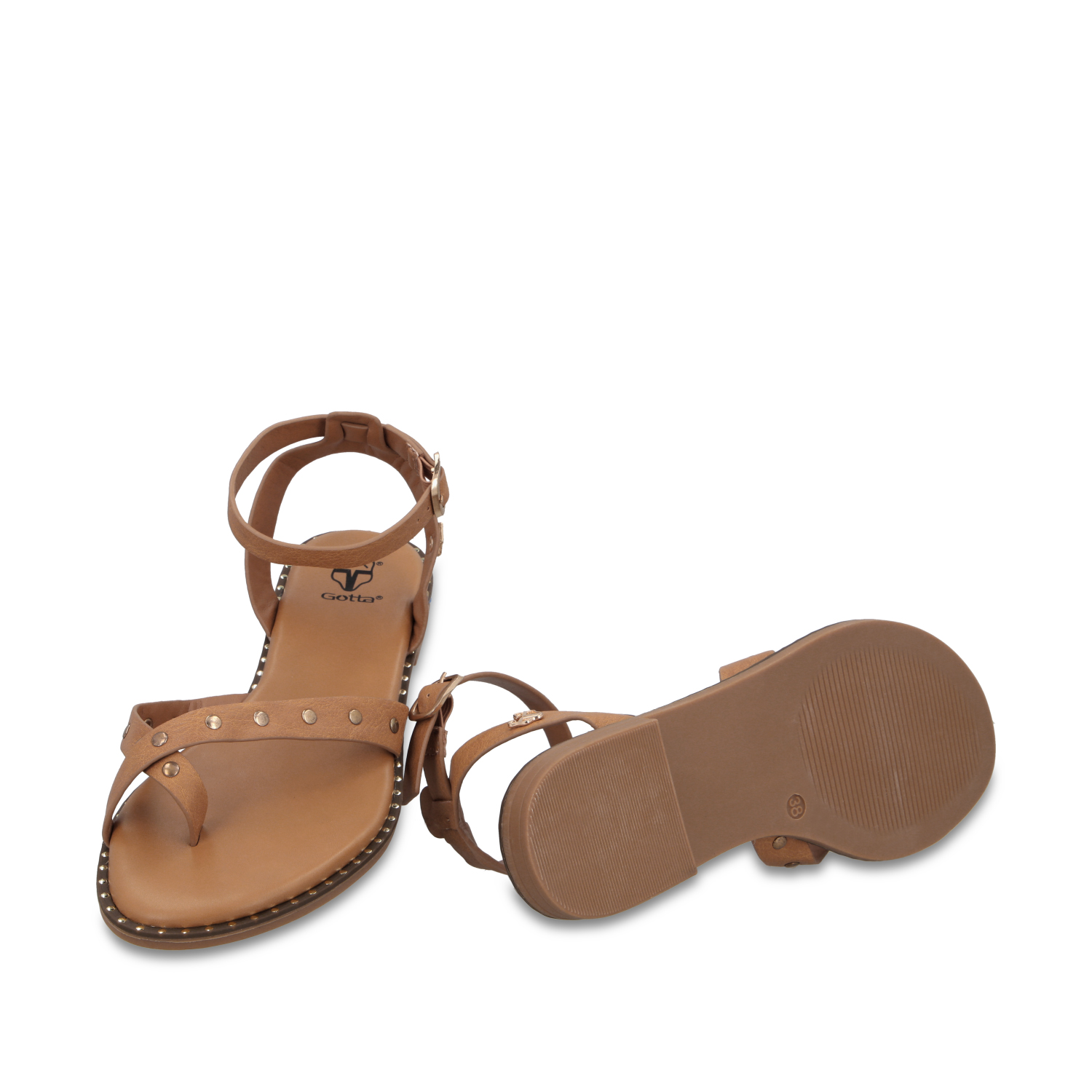 SANDALIA CAMEL MUJER 64140 - 7