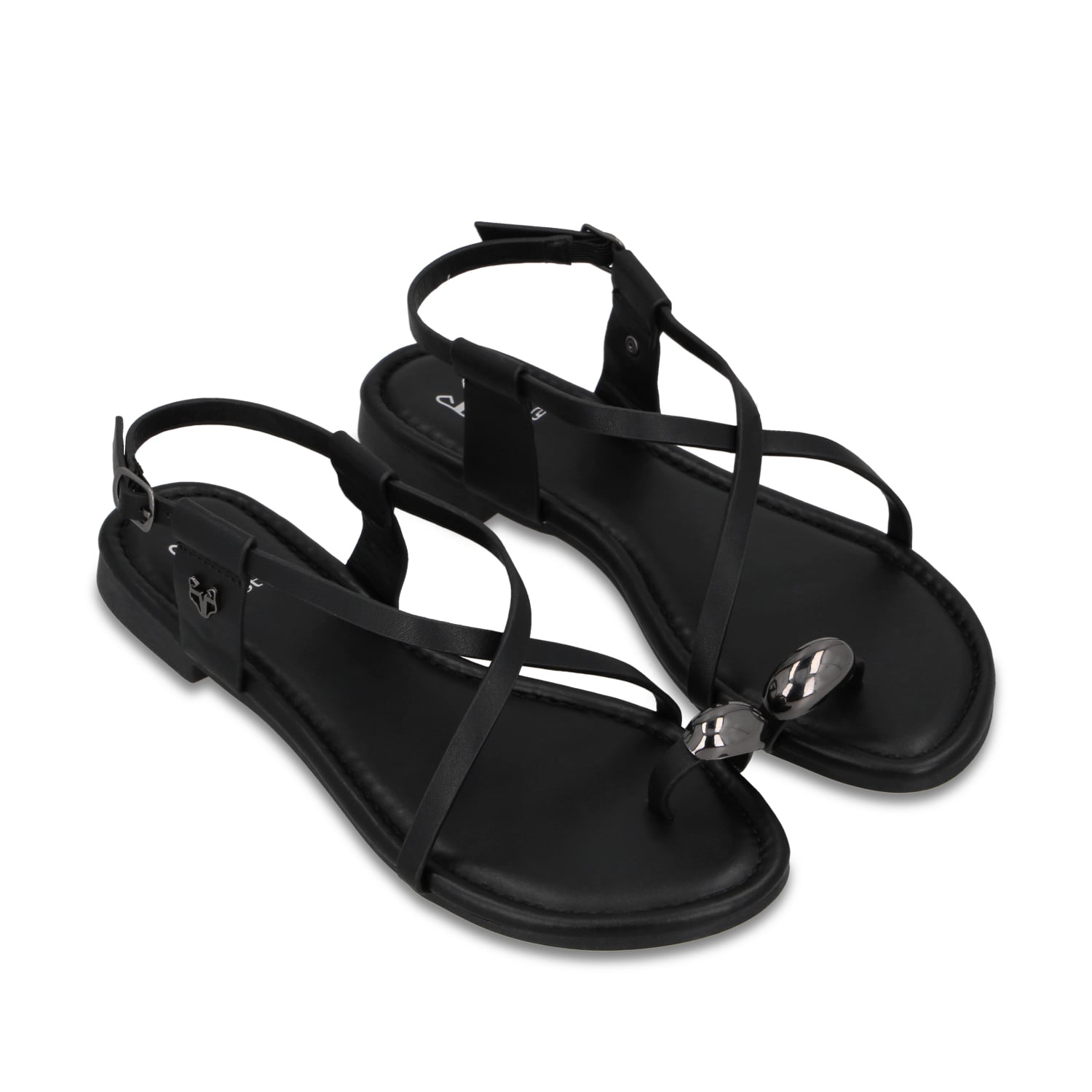 SANDALIA NEGRA MUJER 64121 - 3