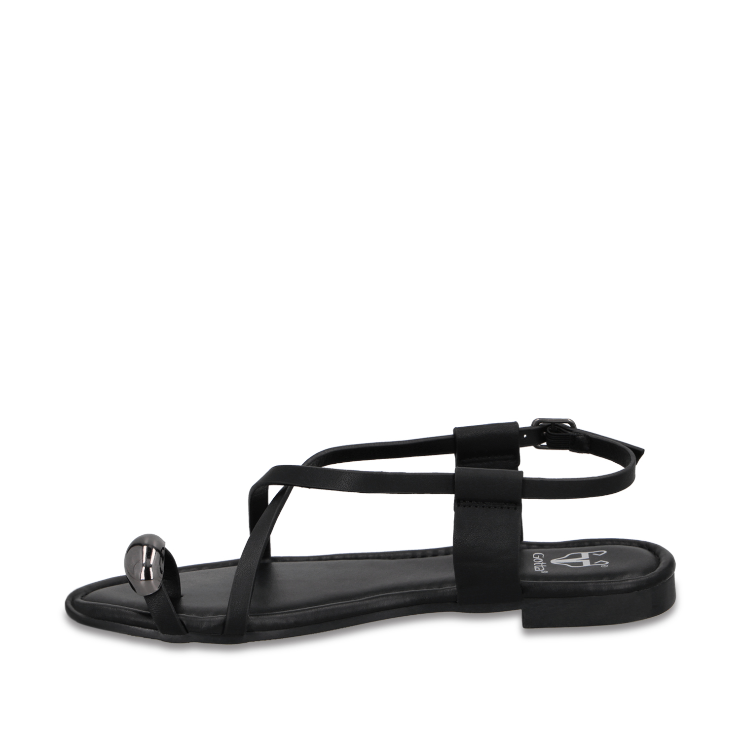 SANDALIA NEGRA MUJER 64121 - 4